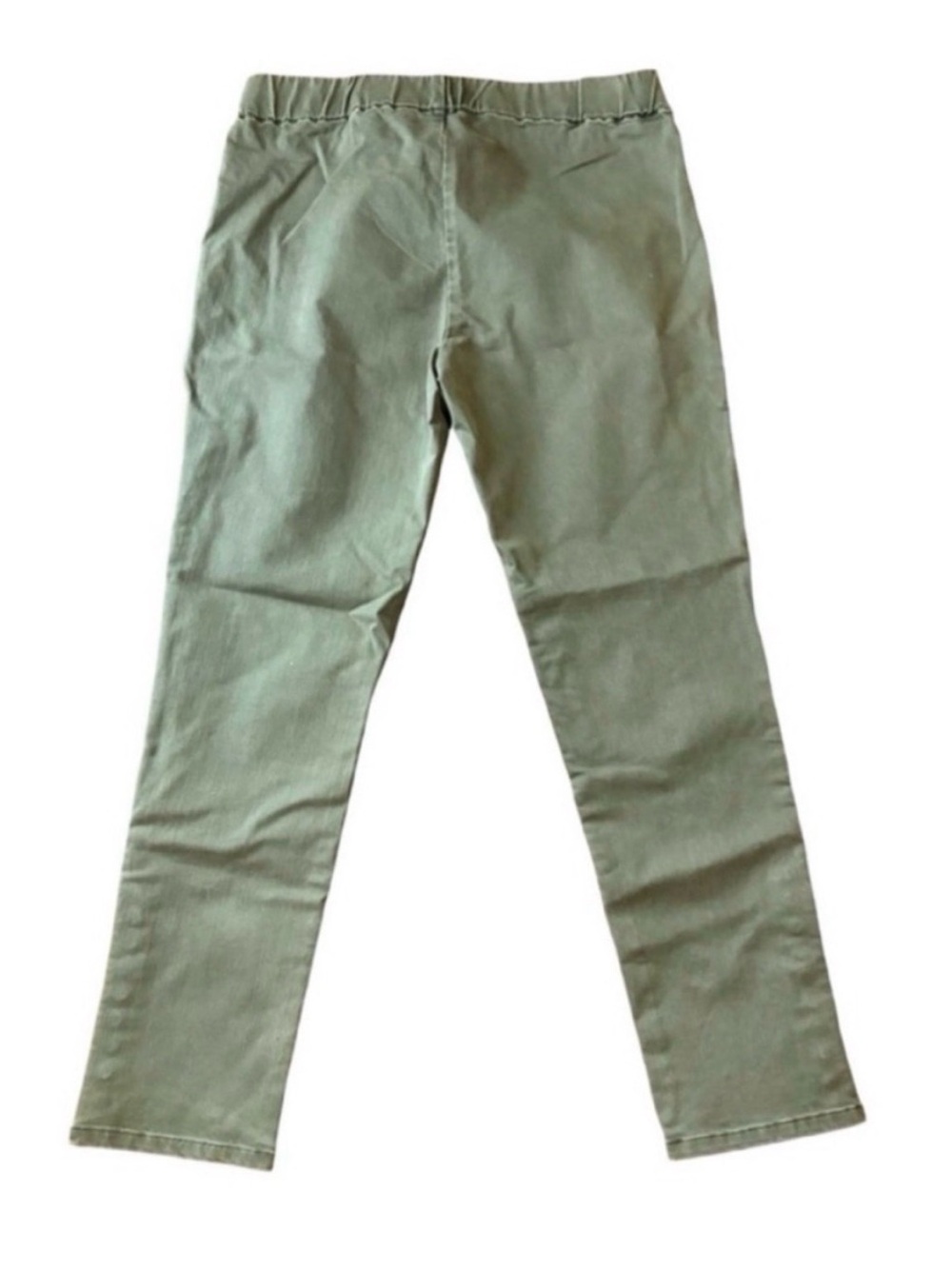 Soft Surroundings Olive Metro Denim Leggings - Size M Button Detail - Picture 6 of 7